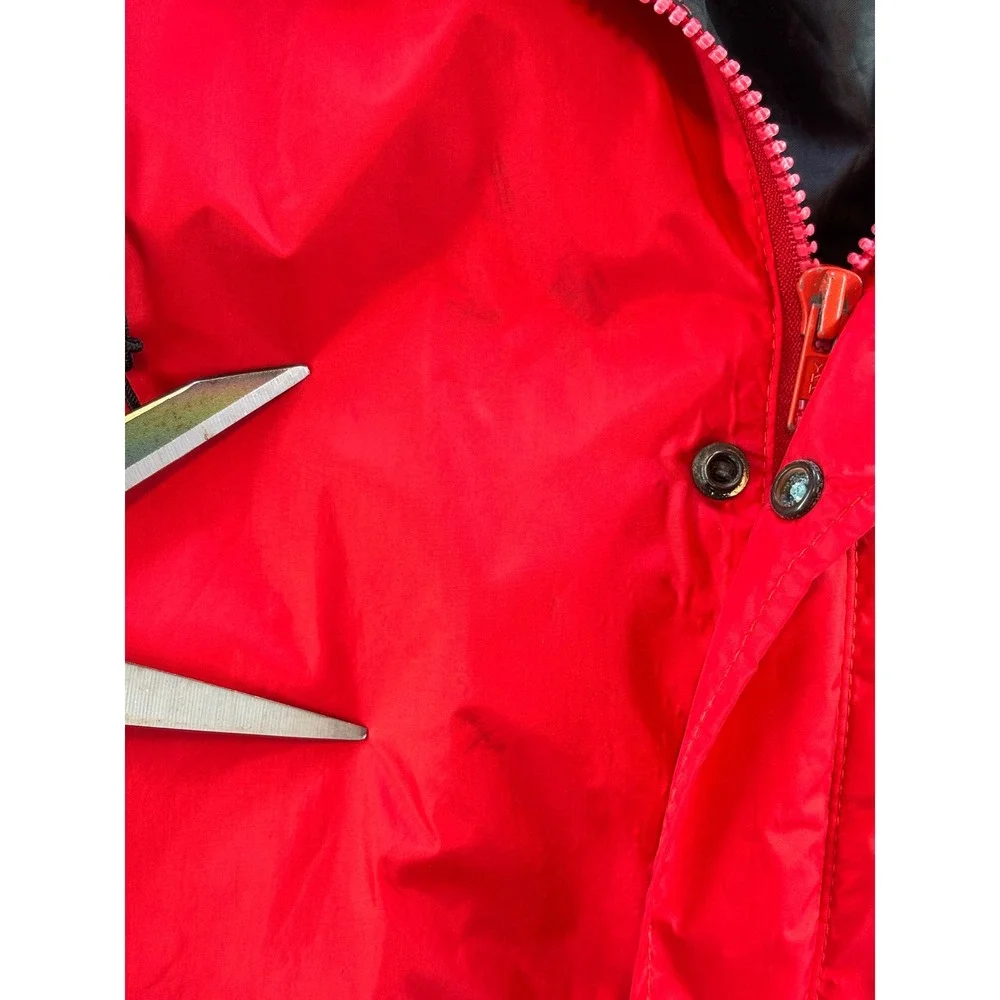 Vintage The North Face Gore-Tex Rain Jacket Mens Large Red Made in USA Hooded